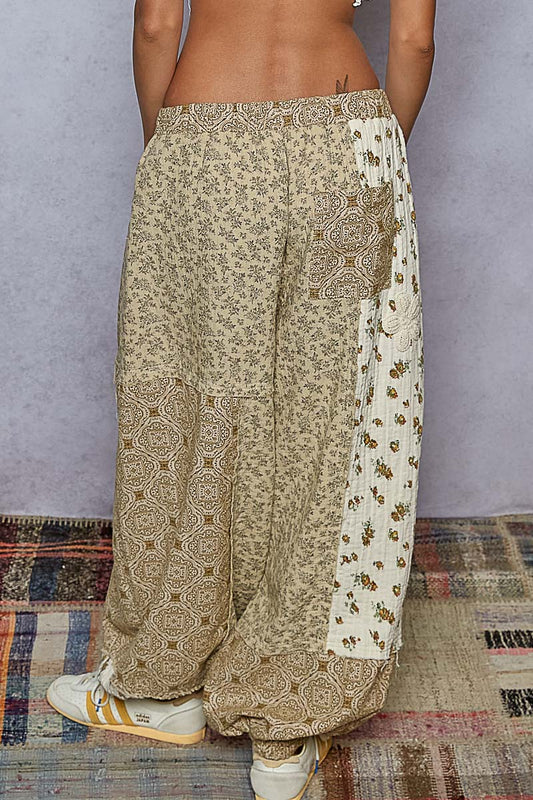 Bianca Floral Patch Crochet Pants