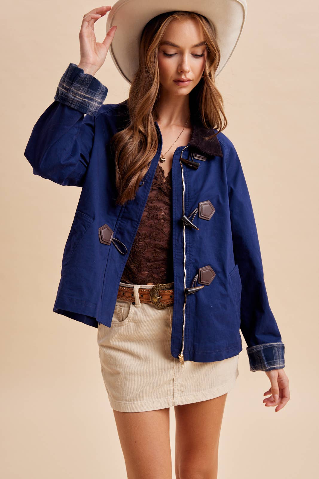 KENSIE TOGGLE BARN JACKET