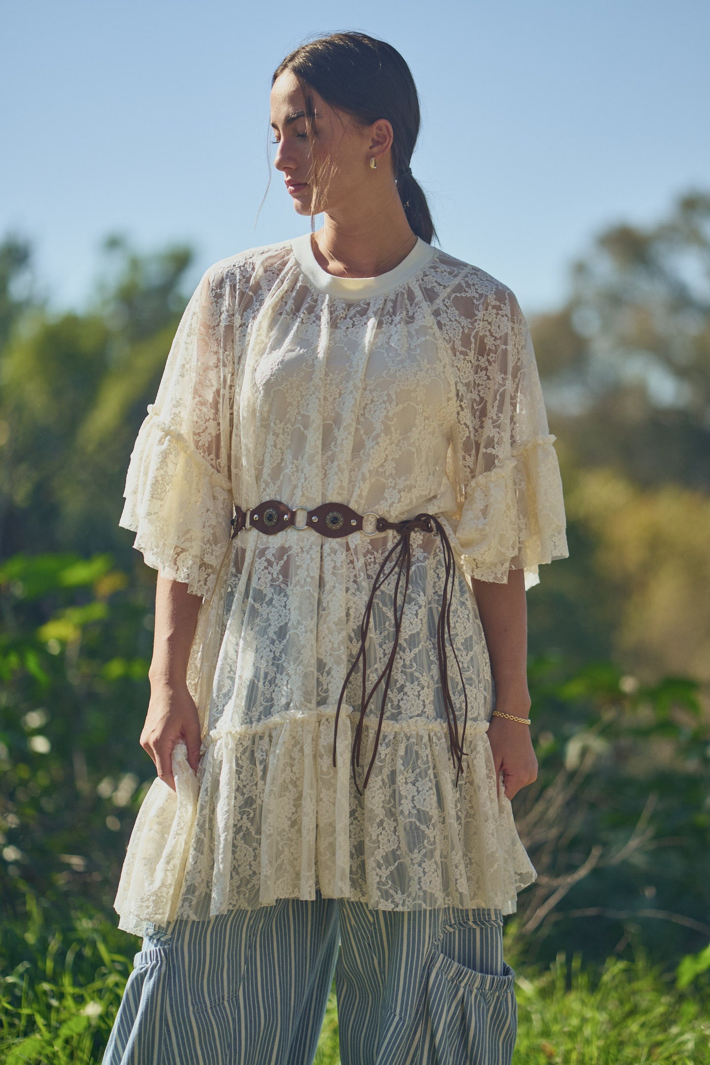 Ximena Lace Sheer Tunic