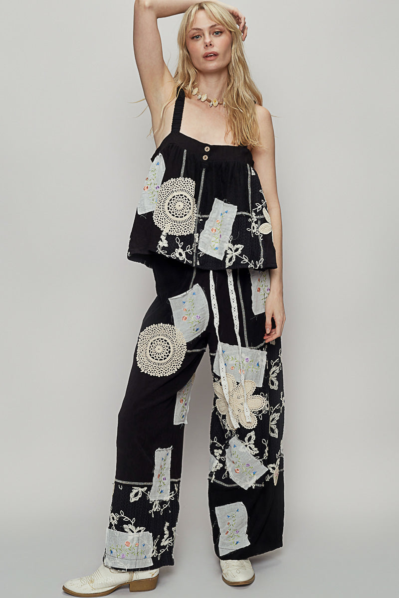 Layla Patchwork Doily Crochet Pants