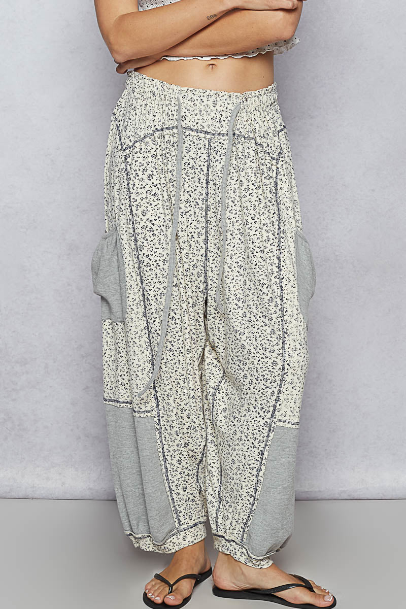 Courtney Floral Knit Jogger Pants