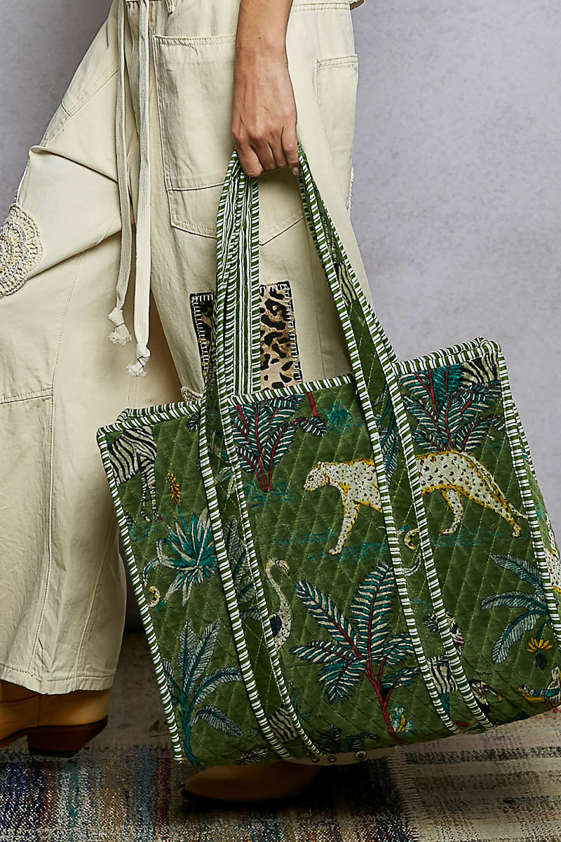 Belinda Tropical Print Tote Bag from Pol