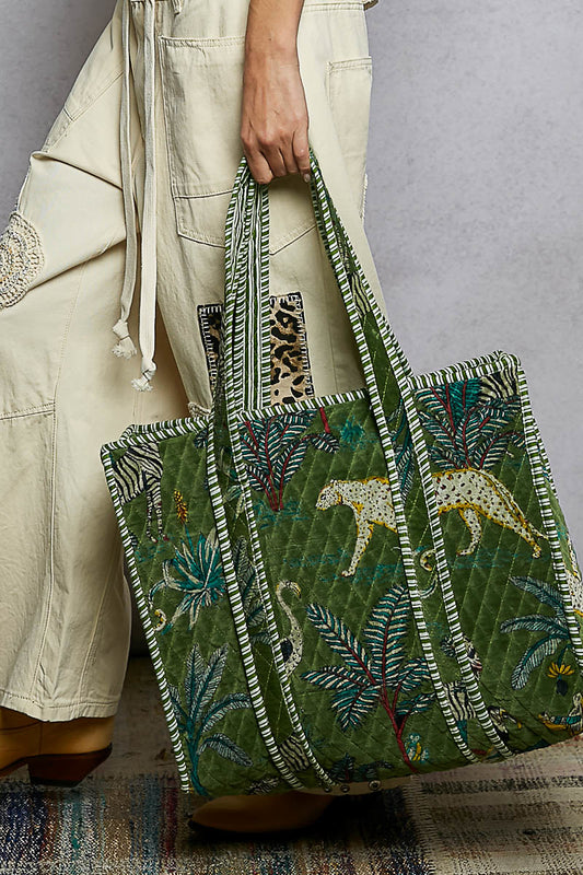 Belinda Tropical Print Tote Bag from Pol