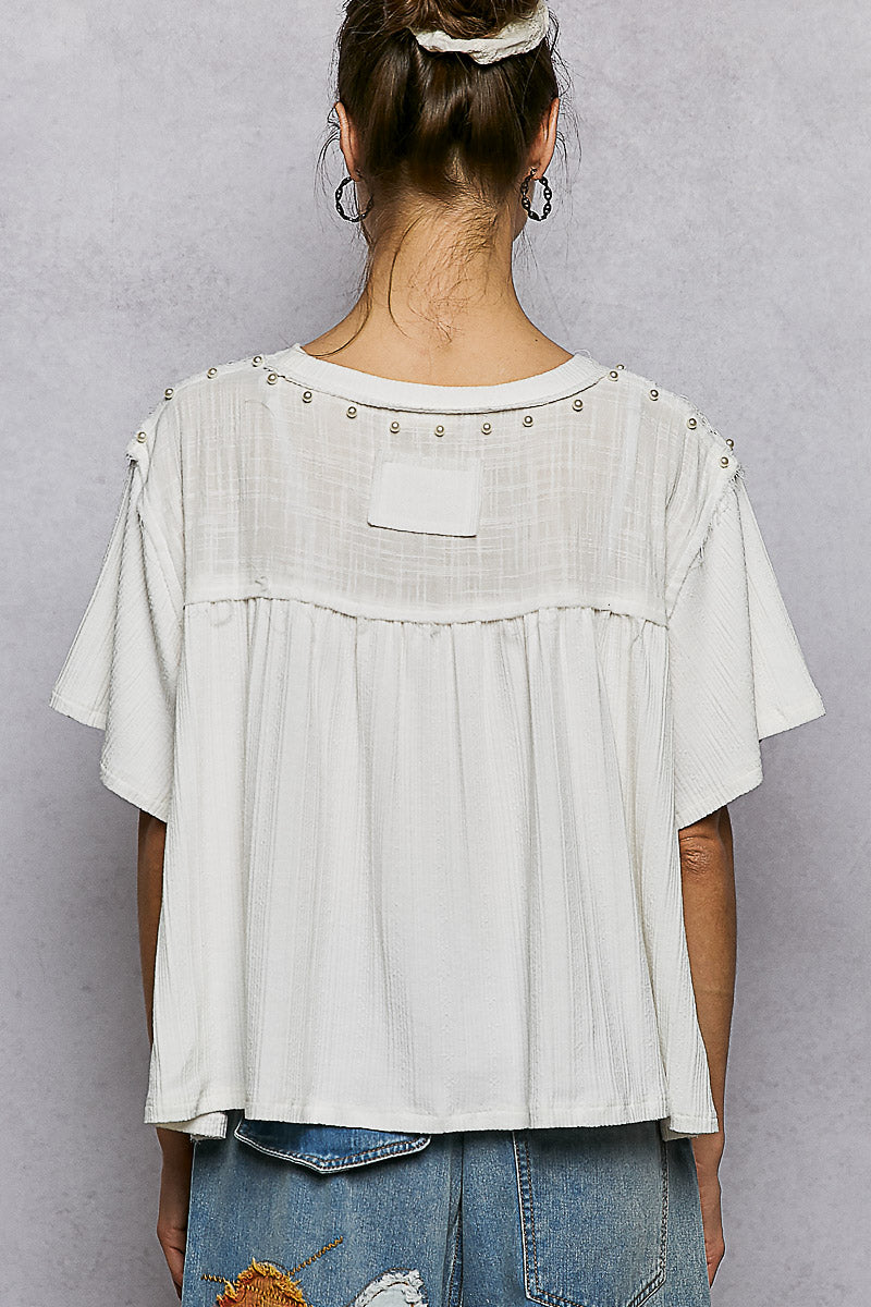 Victoria Pearl Lace Top