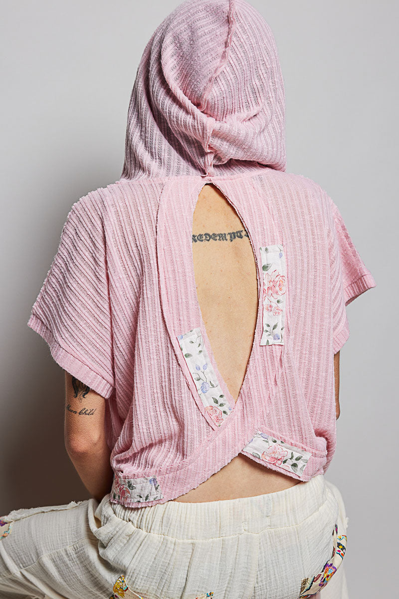 Julia Soft Pink cutout back top