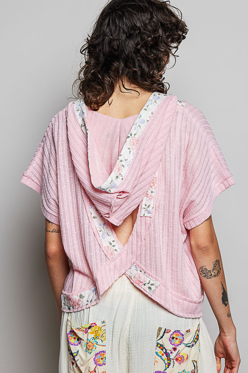 Julia Soft Pink cutout back top