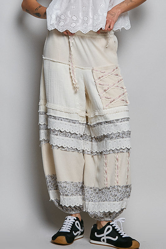 Clarisa Double Gauze Pants in Creme- Restocks Monday May 18!
