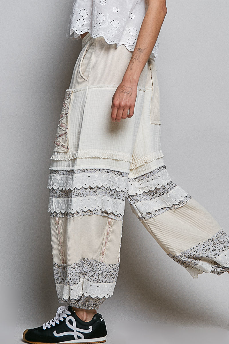 Clarisa Double Gauze Pants in Creme- Restocks Monday May 18!