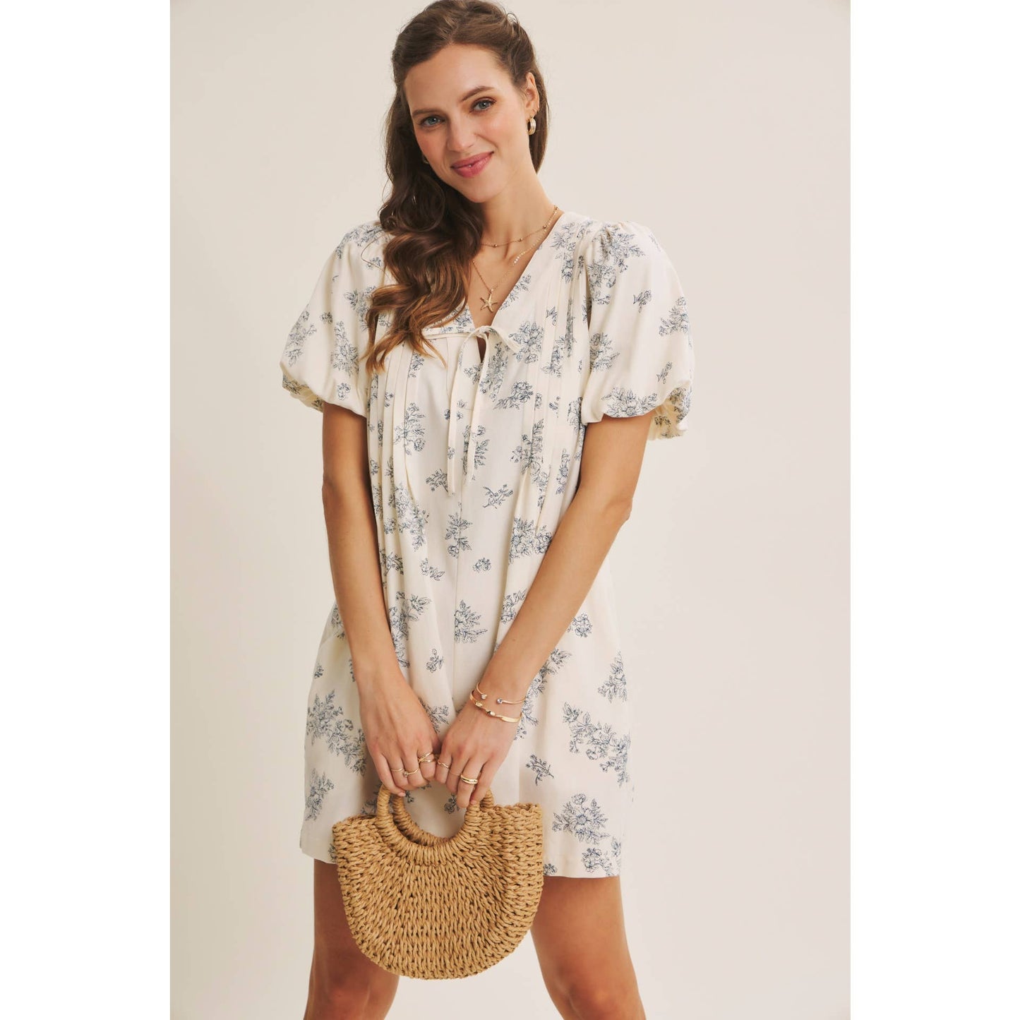 SAINT TROPEZ BLENDING CLASSIC WITH EASY SHAPE PLEATED TOILE ROMPER