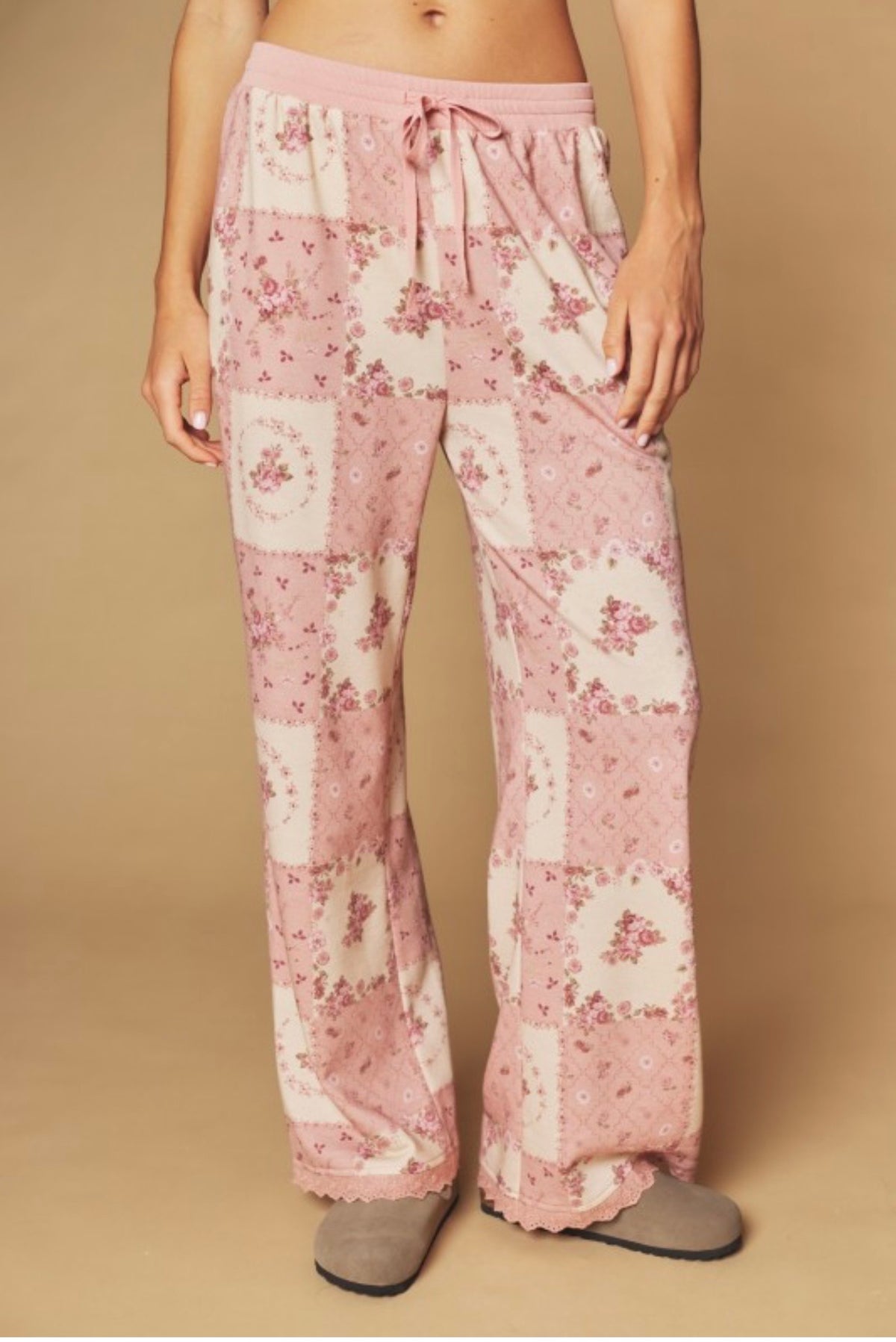 Rosemary Mauve Floral Patch Print Set