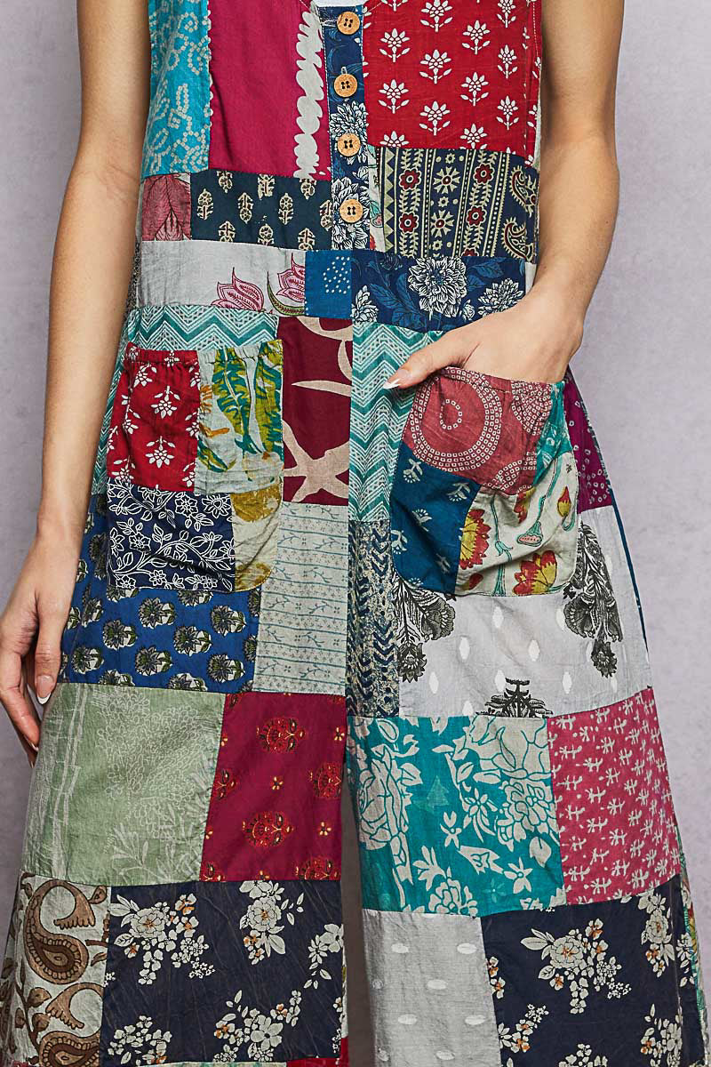 Yuri Patchwork Jumpsuit