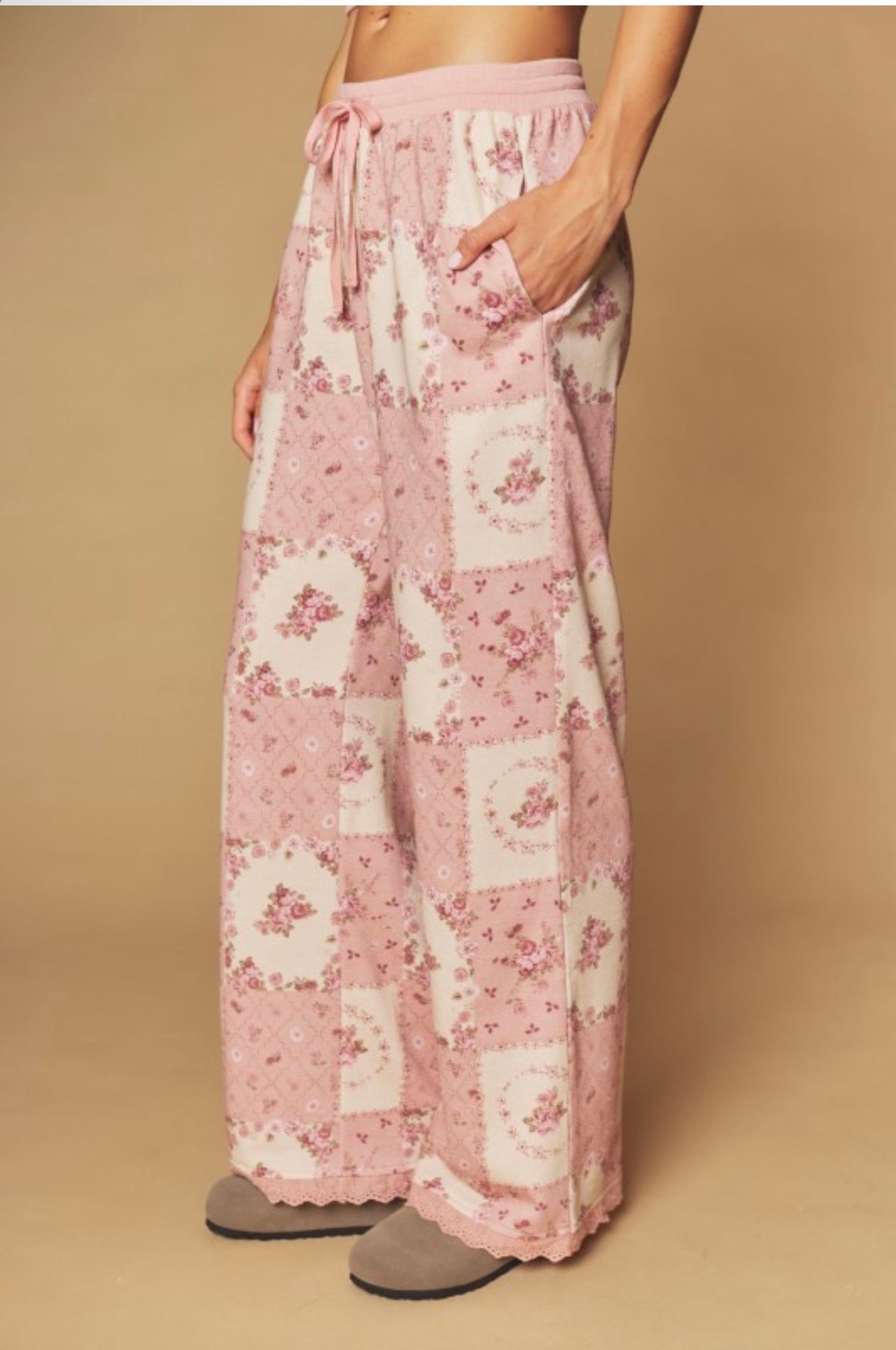 Rosemary Mauve Floral Patch Print Set