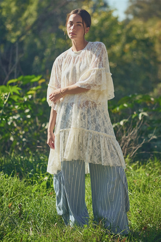 Ximena Lace Sheer Tunic