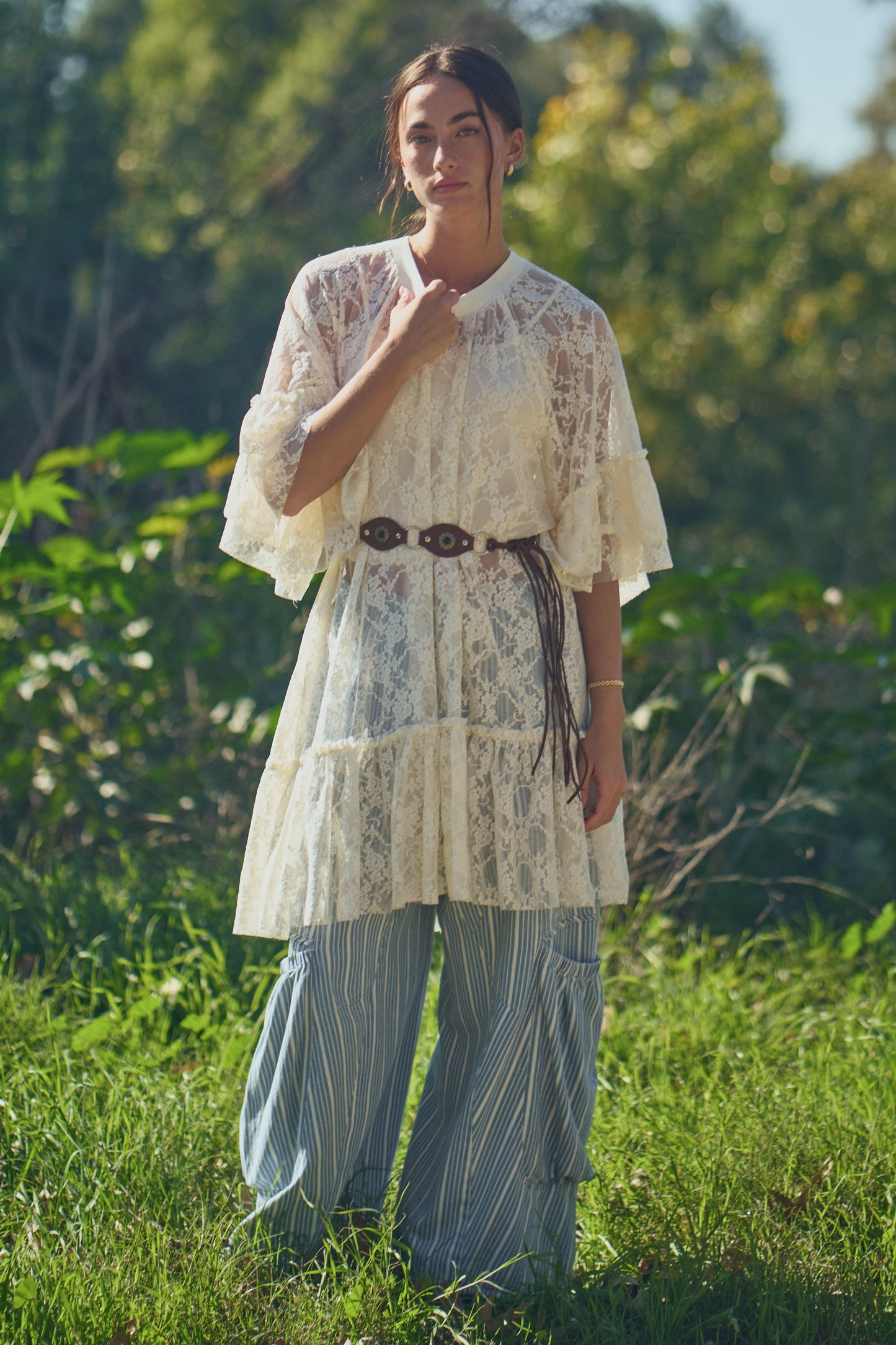 Ximena Lace Sheer Tunic