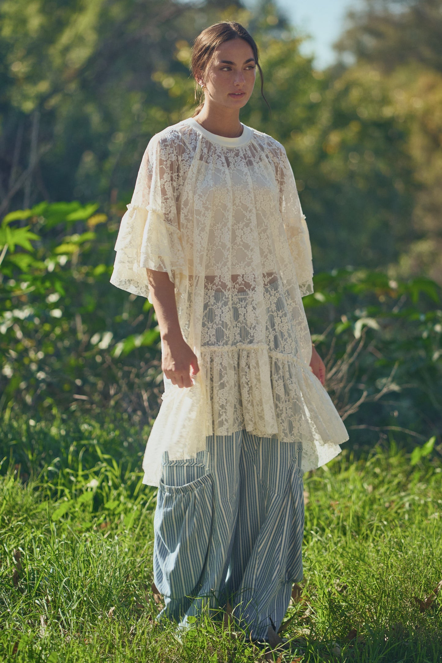 Ximena Lace Sheer Tunic