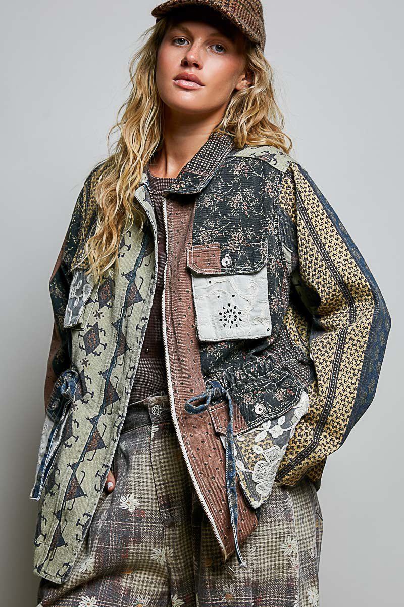 Camila Denim Patterned Jacket