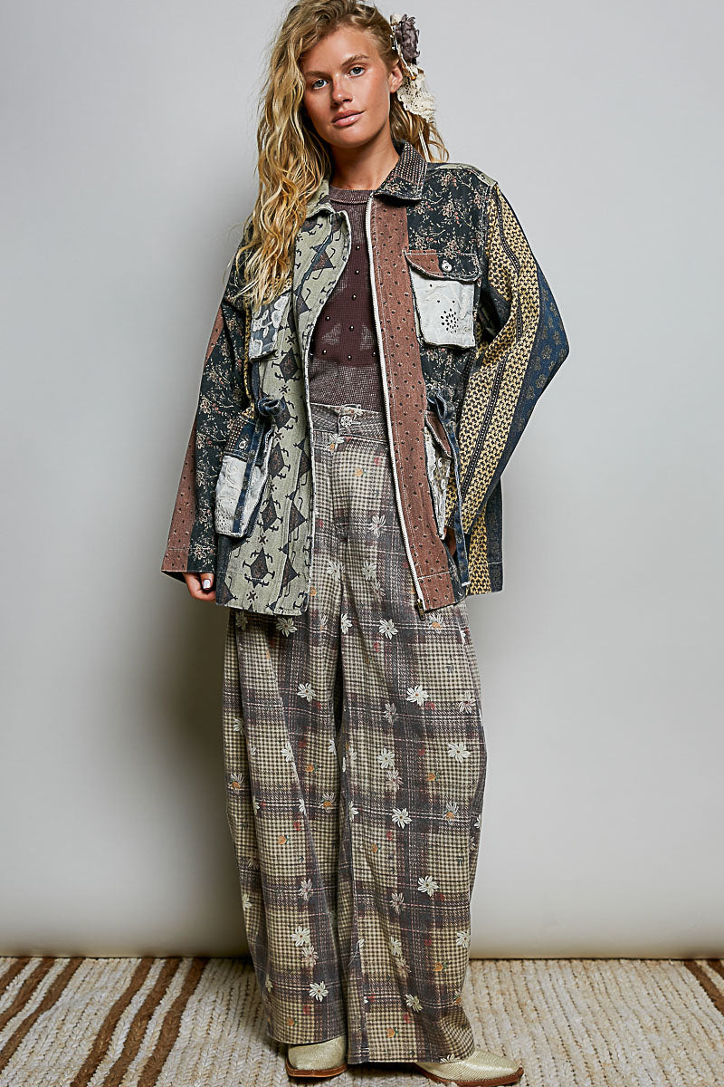 Camila Denim Patterned Jacket
