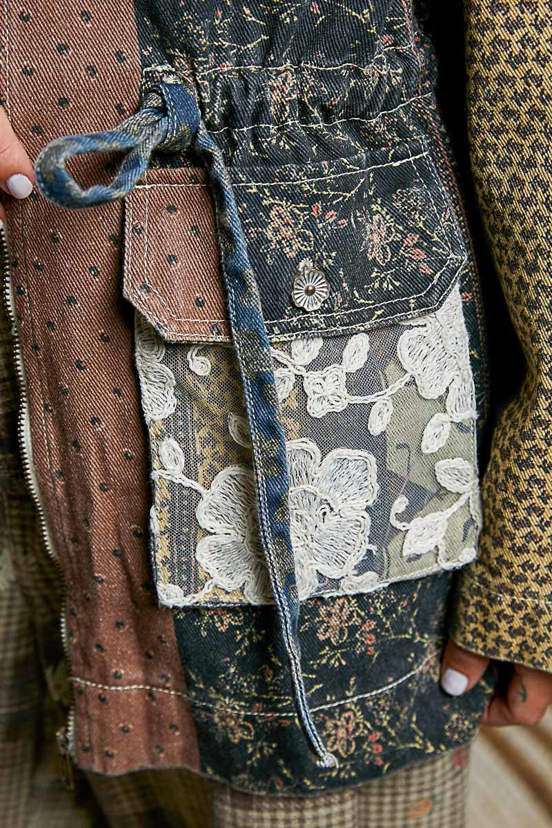 Camila Denim Patterned Jacket