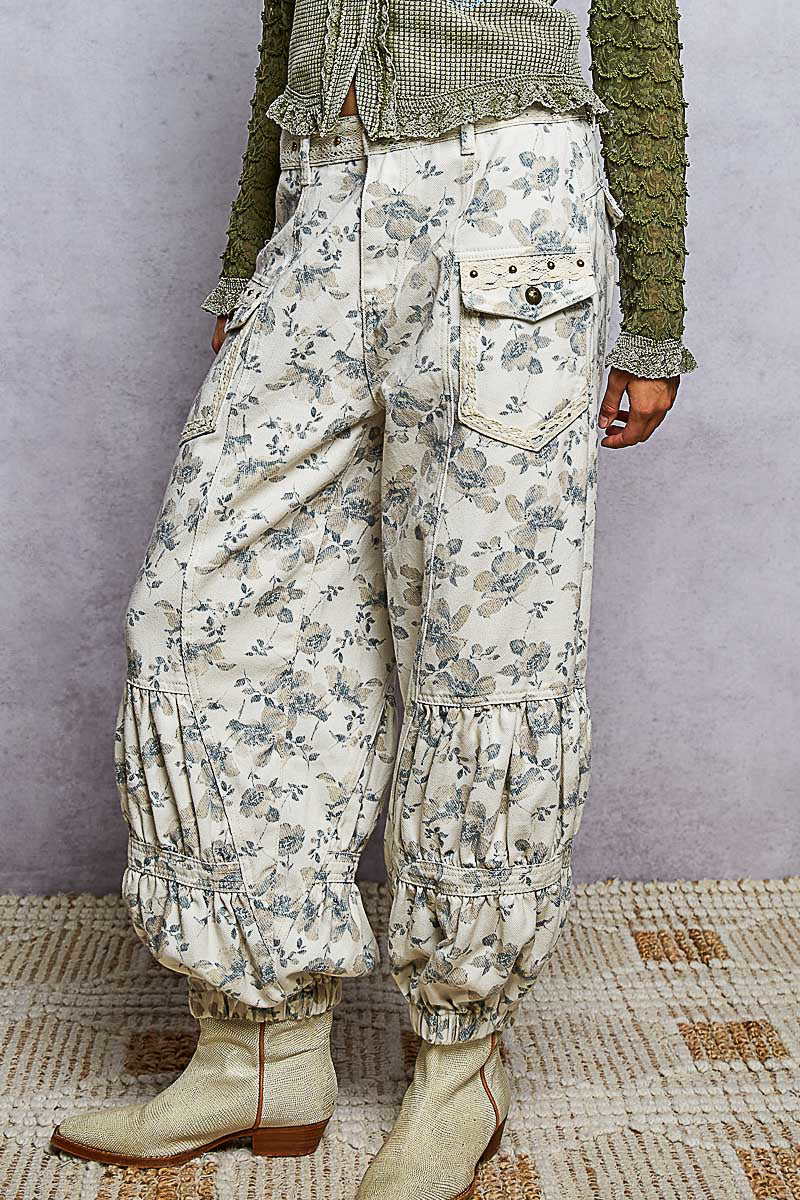 Ashlynn Floral Studded Jogger