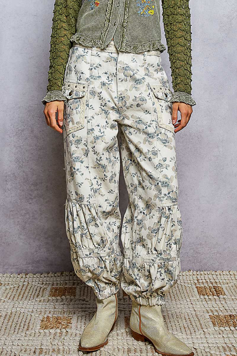 Ashlynn Floral Studded Jogger