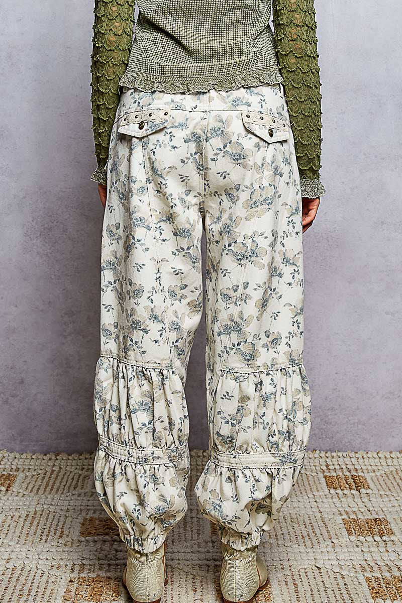 Ashlynn Floral Studded Jogger