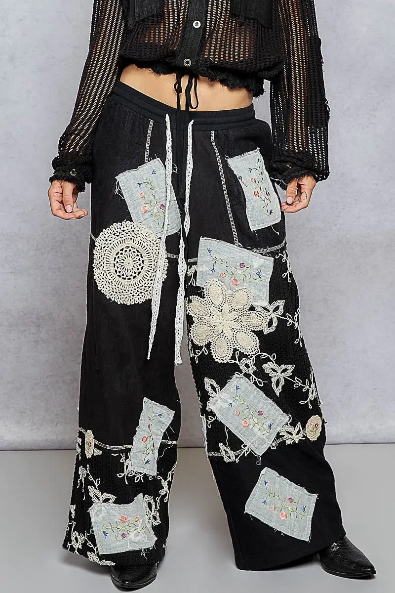 Layla Patchwork Doily Crochet Pants