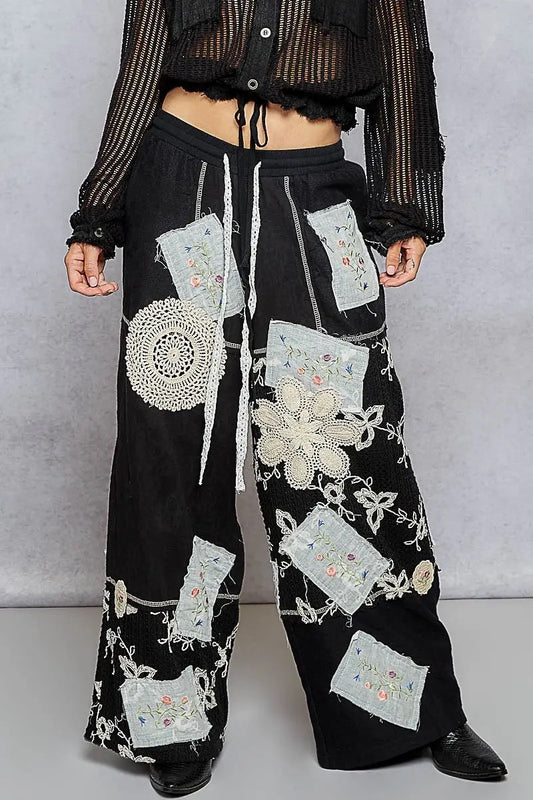 Layla Patchwork Doily Crochet Pants